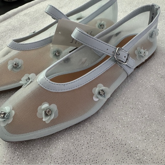 A NEW DAY Women’s Light Blue Everly Floral Mary Jane Flats - Picture 6 of 9